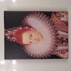 Atlantis Tile, like Sid Dickens. *LADY OF THE COURT *Signed. Wall art